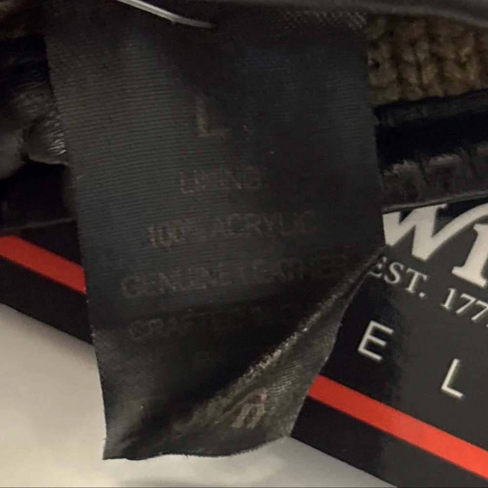 BNWT FOWNES EST 1977 VTG Black Womens Genuine leather 10” Gloves Size Large
